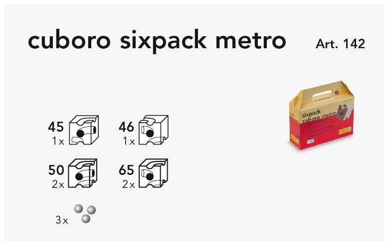 cuboro sixpack metro Kasteninhalt