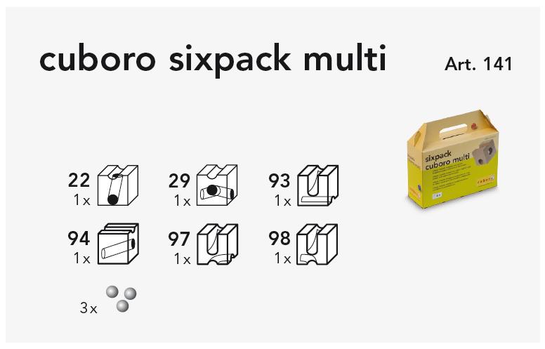 cuboro sixpack multi Kasteninhalt