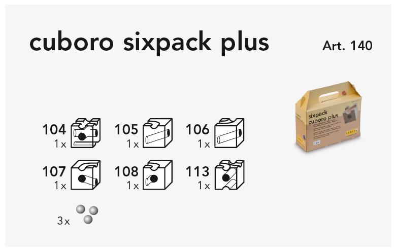 cuboro sixpack plus Kasteninhalt